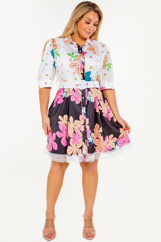 CURVY Floral Sundress