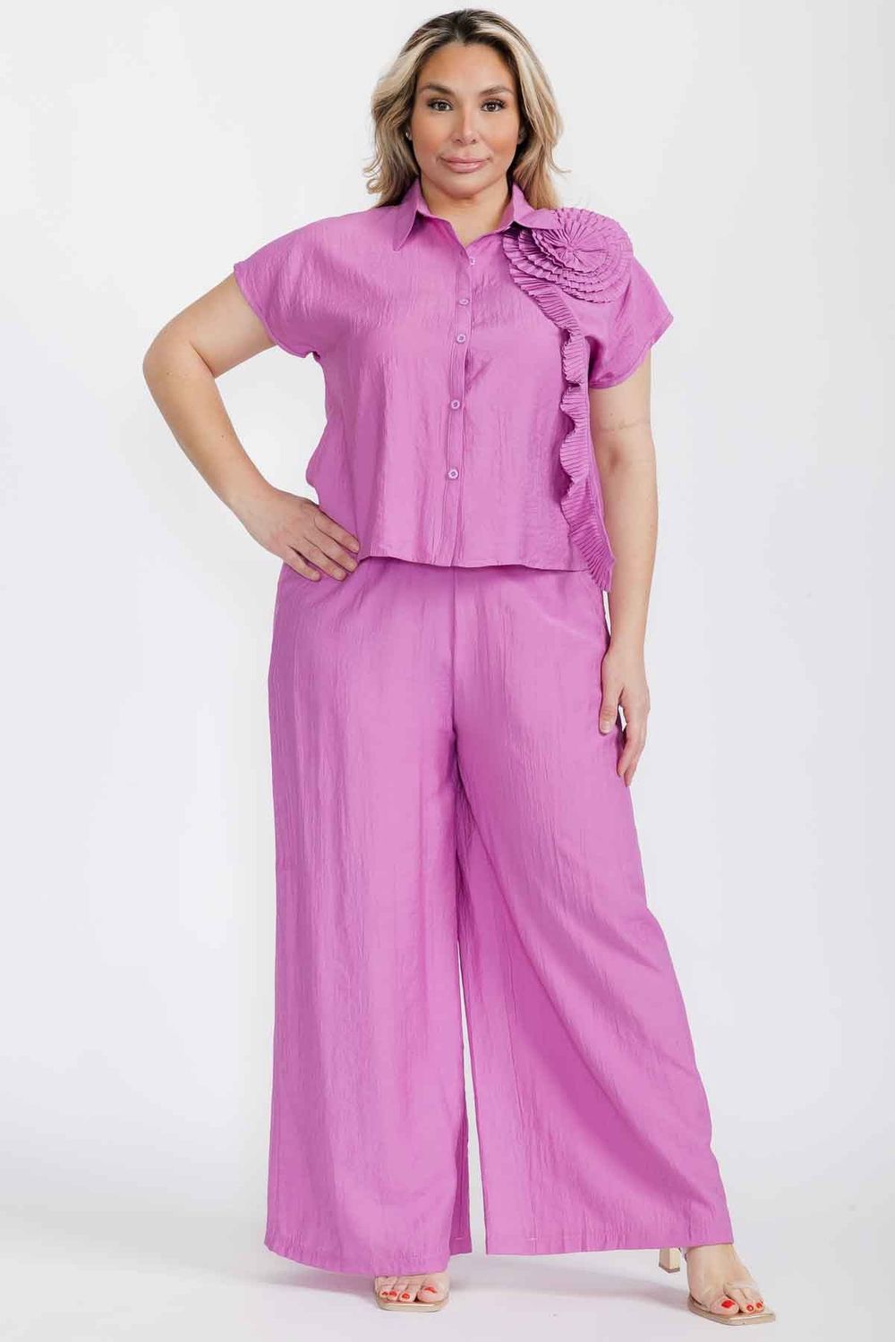 CURVY Linen Pants, Size: 1X