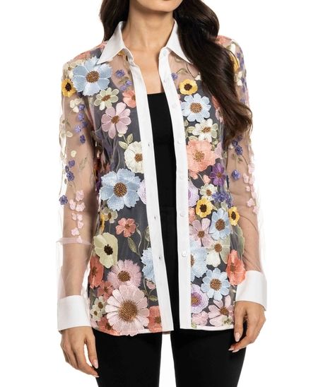 Floral Embroidered Blouse