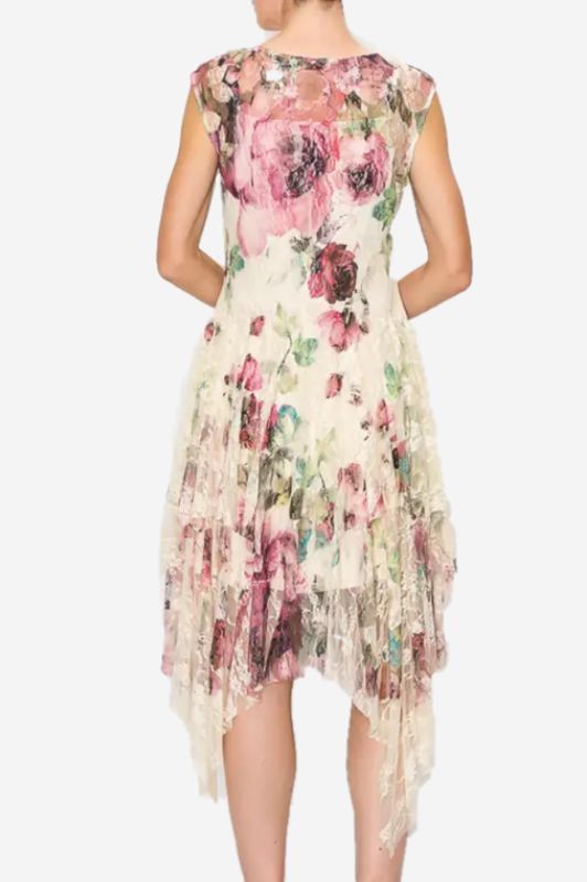Roses &amp; Lace Midi Dress