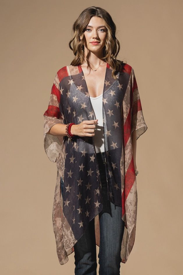 USA Flag Kimono