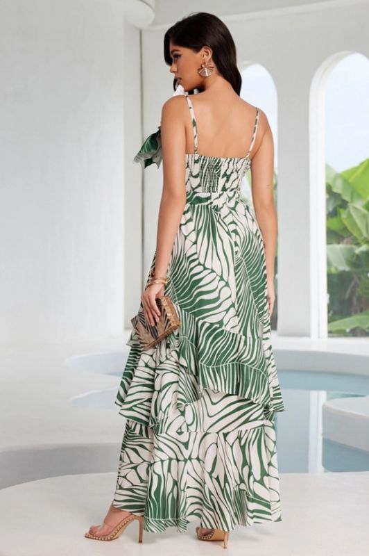 Tropical Blue Maxi Dress