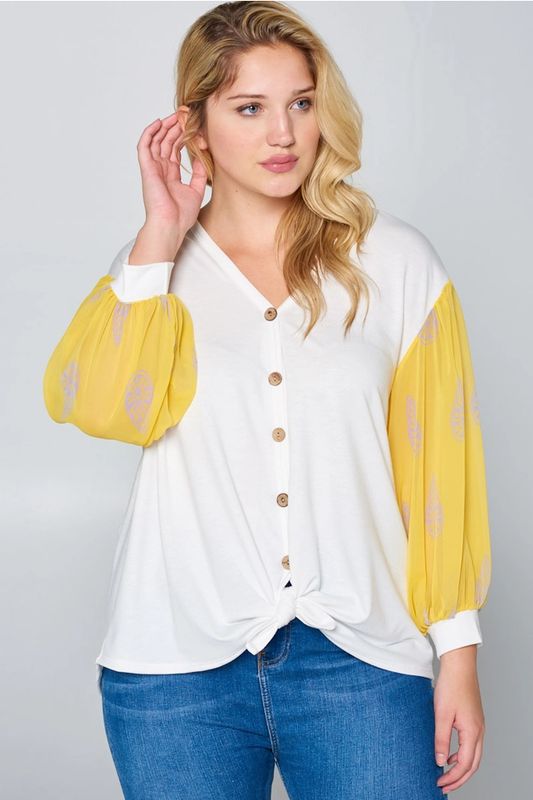 Curvy Sunshine Top