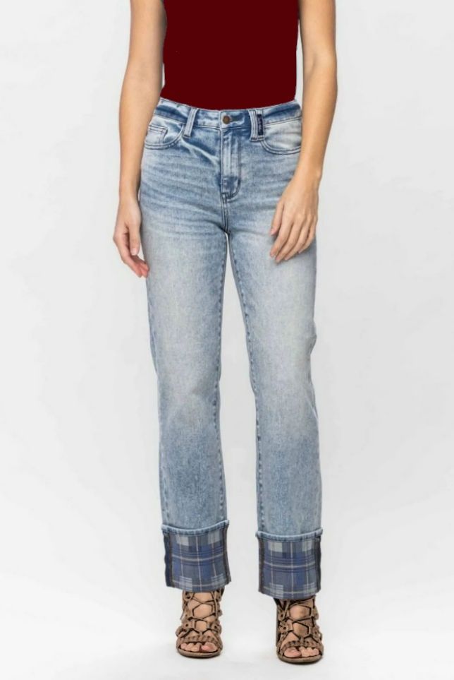 Curvy JB Vintage Cuff Jeans, Size: 16W