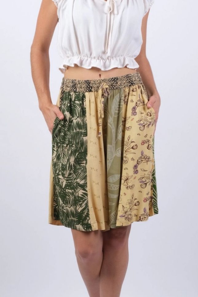 Golden Patchwork Shorts, Size: SMALL/MEDIUM