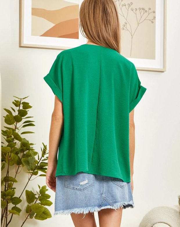Curvy Emerald Top