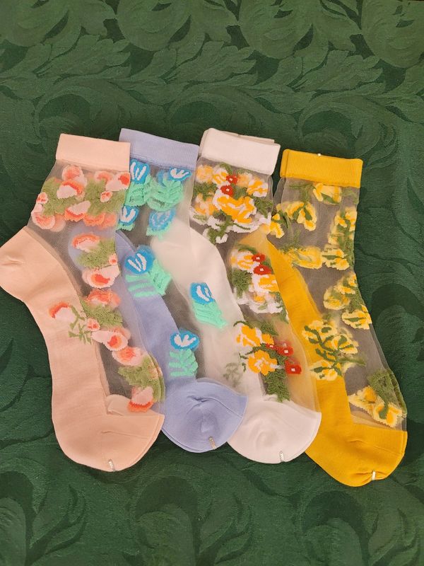 Flowery Socks