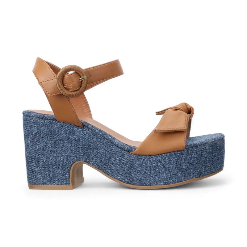 Denim Platform Sandals