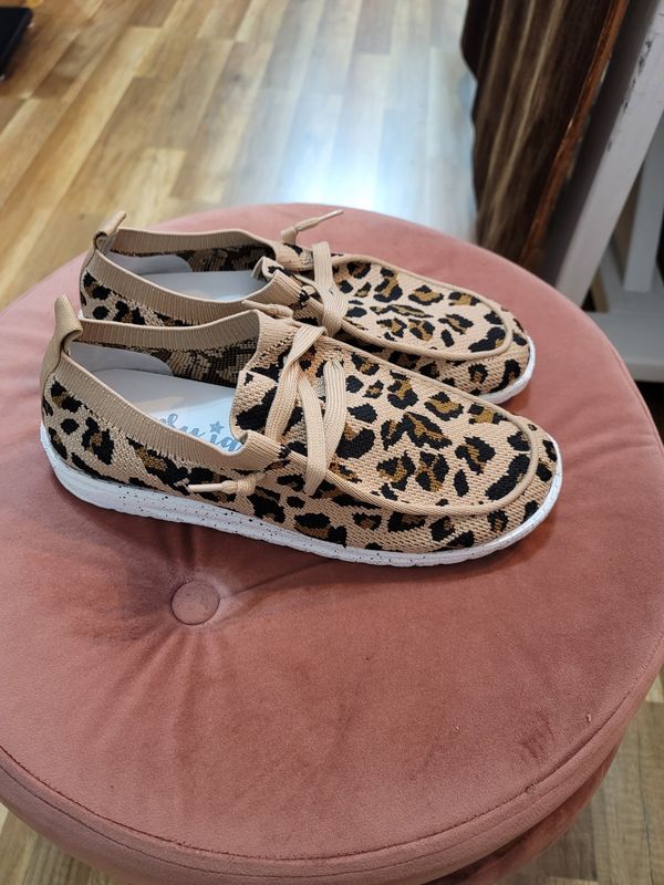 Pep Tan Leopard Sneakers