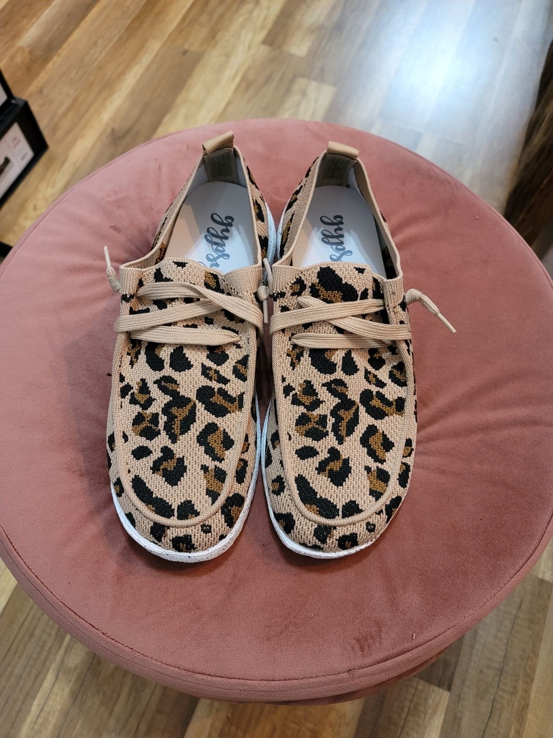 Pep Tan Leopard Sneakers