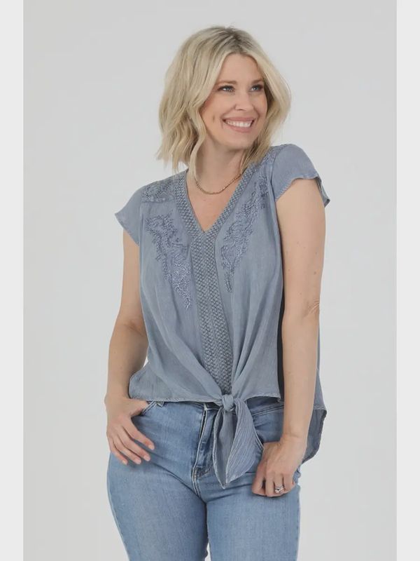 Embroidered Lacy Top