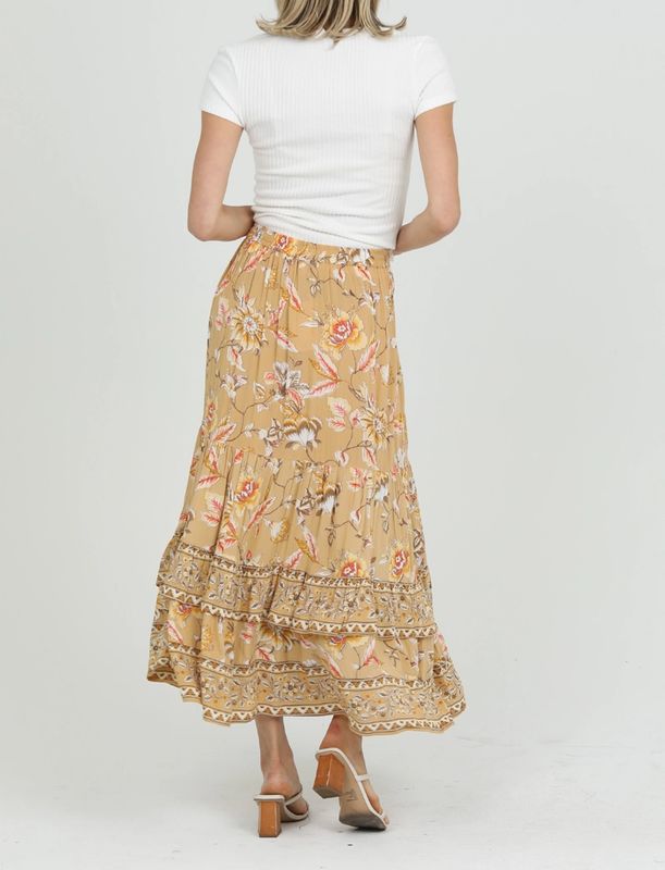 Ruffled Maxi Skirt