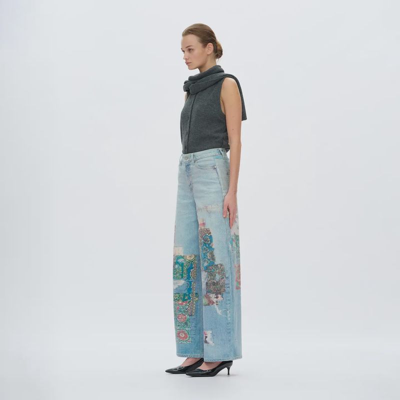 High Rise Barrel Denim Jeans
