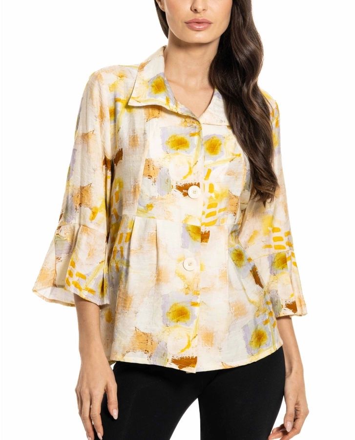 Artistic Peplum Blouse, Size: SMALL