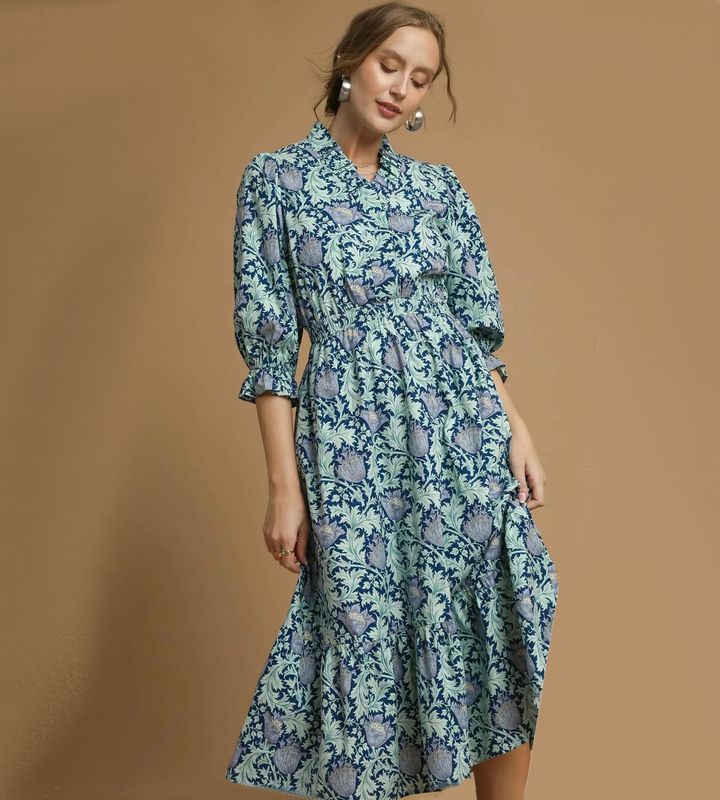 Beautiful Blues Midi Dress