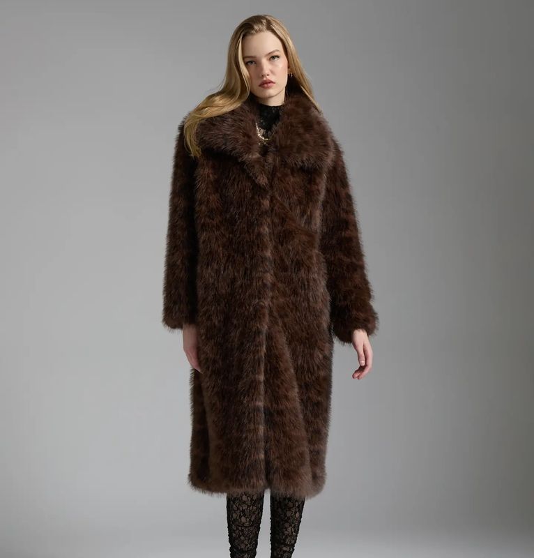 Faux Fur Long Coat