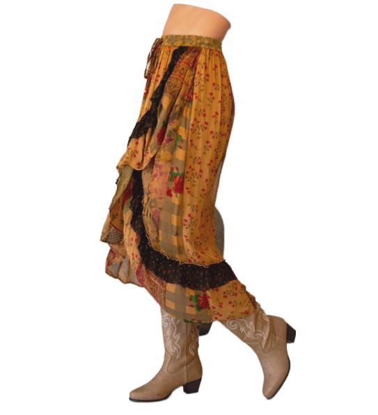 Ruffled &amp; Wrapped Skirt