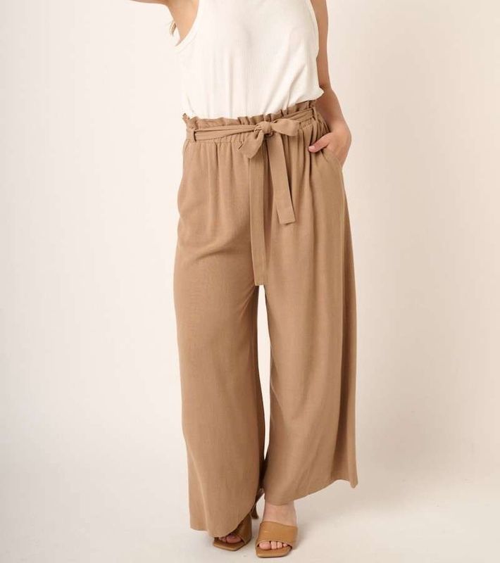 Wide Leg Tie Pants