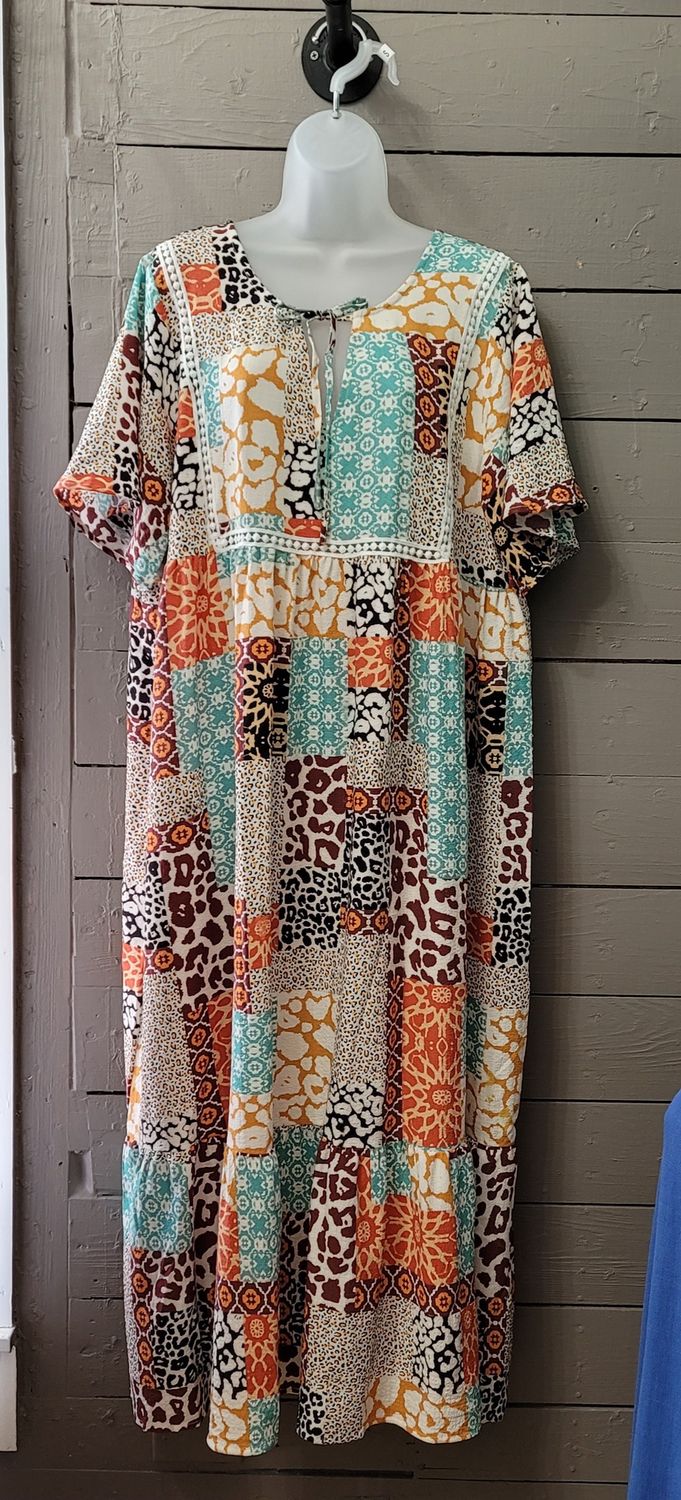 CURVY Cottage Maxi Dress, Size: XL