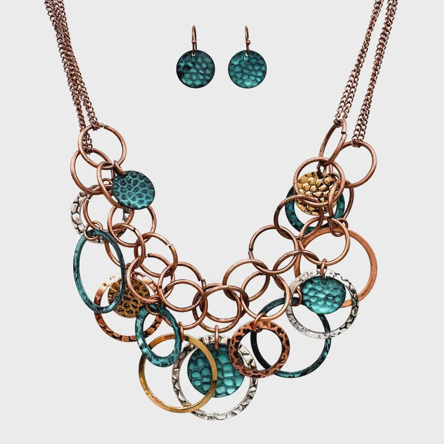 Rings Necklace &amp; Earrings Set