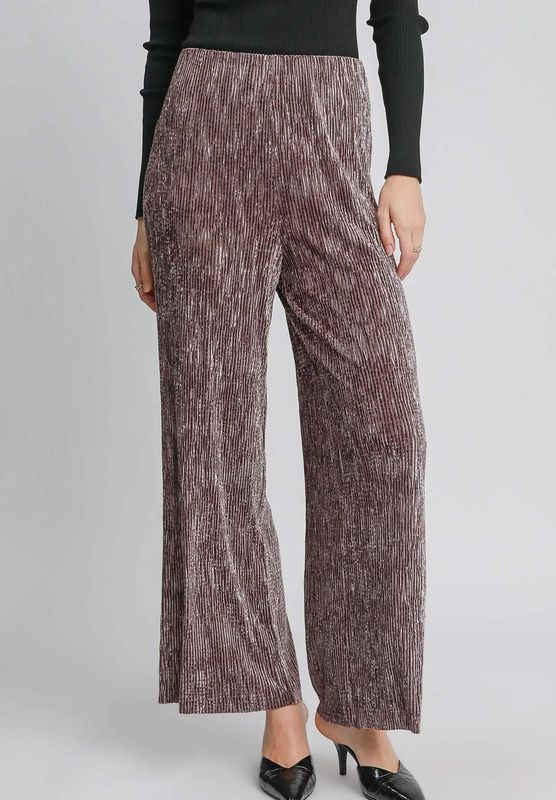 Textured Velvet Pants