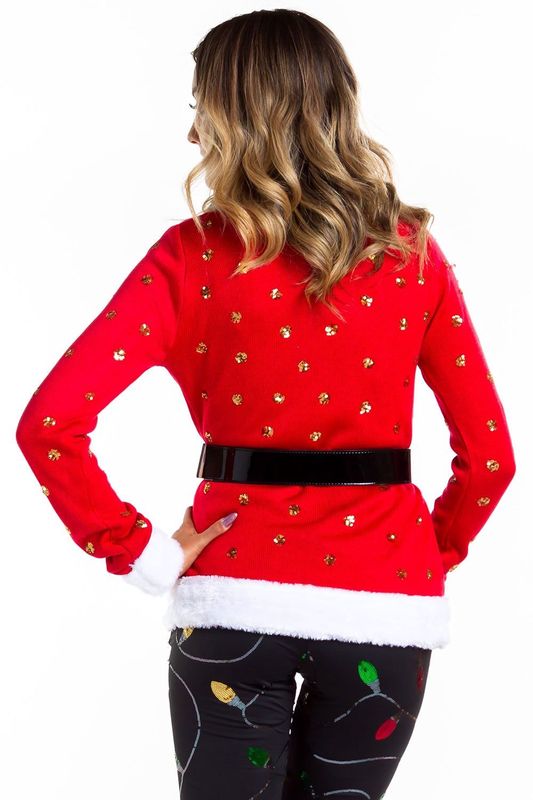Ms. Claus Cardigan Sweater