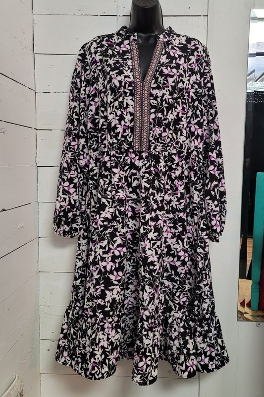 CURVY Boho Midi Dress