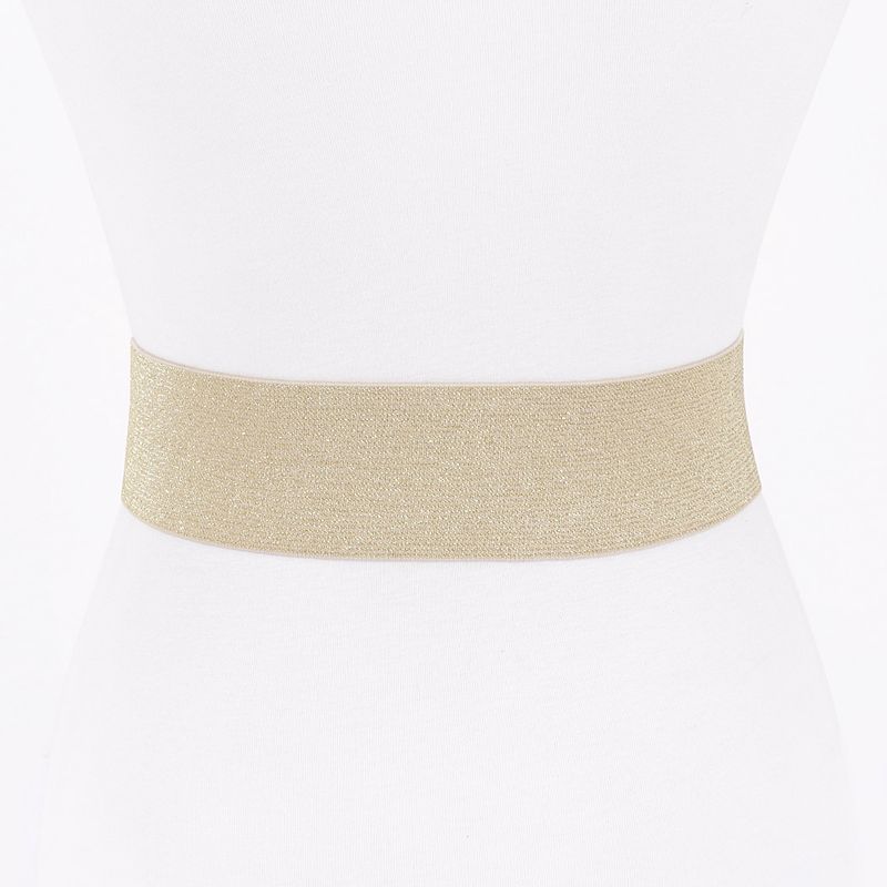 White Bow Elastic Belt