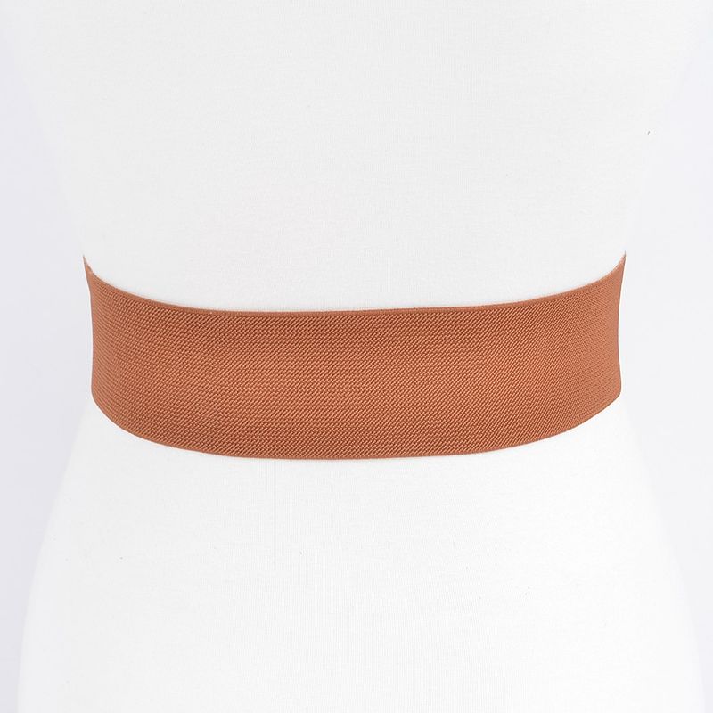 Gold Buckle Elastic Belt