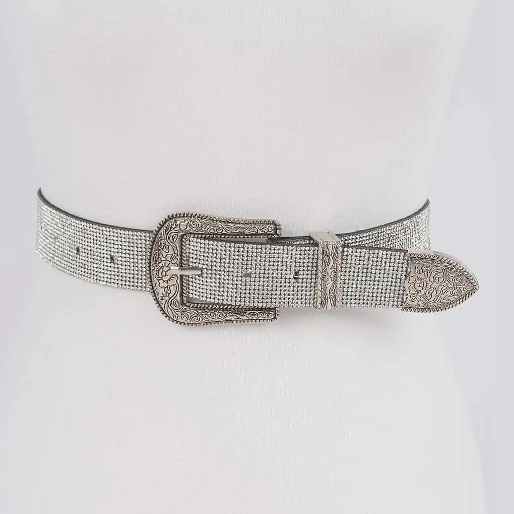 Western Rhinestone Belt 49.5"