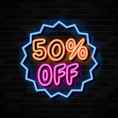 50% OFF!