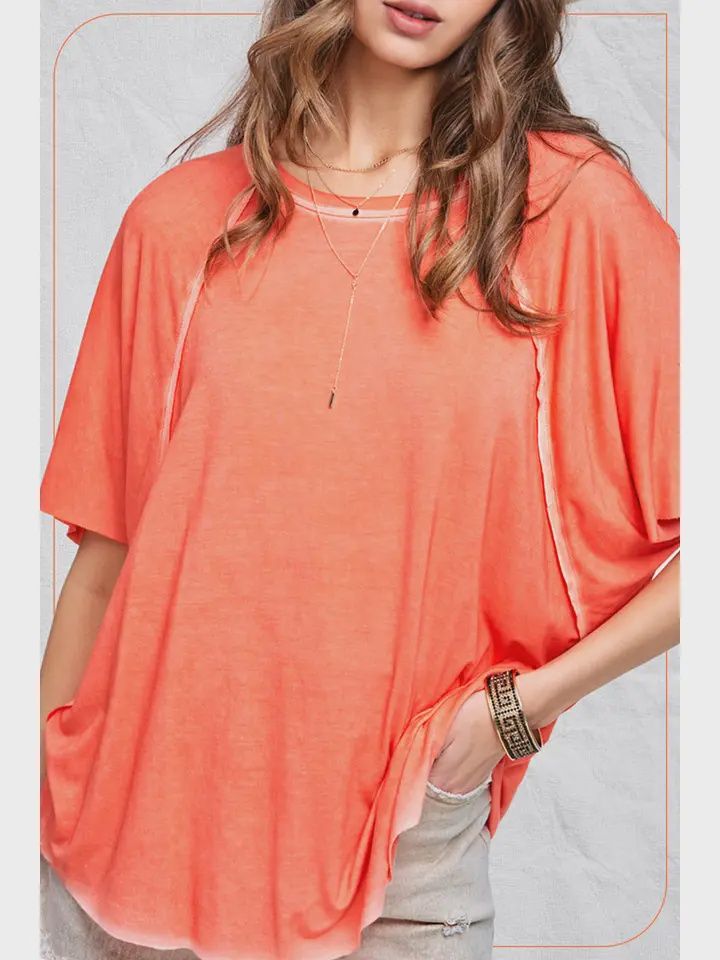 Pure Comfort Top, Color: Burnt Orange, Size: S