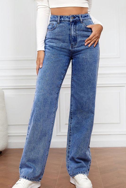 Washed Denim Jeans