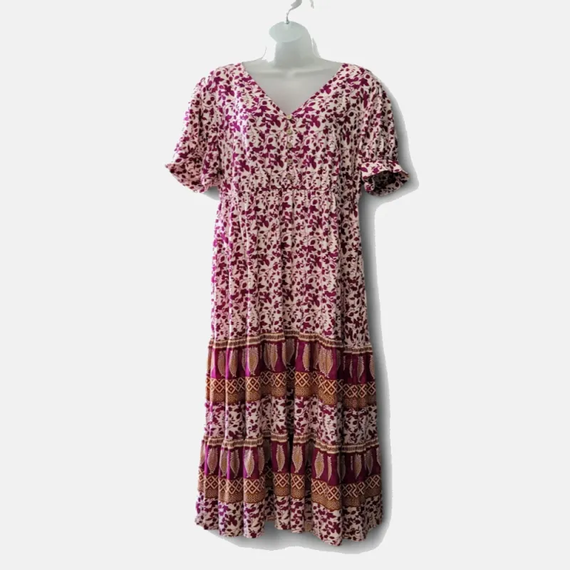 CURVY Garden Romance Maxi Dress