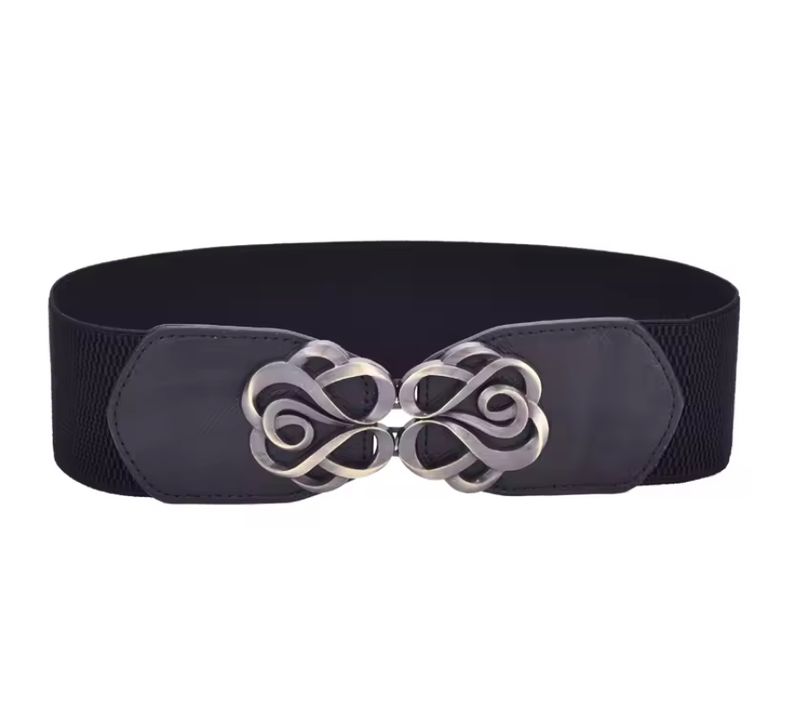Elastic Double Buckle Belt