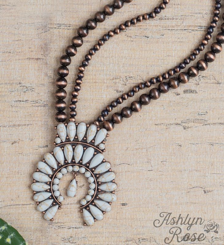 Squash Blossom Necklace - Copper