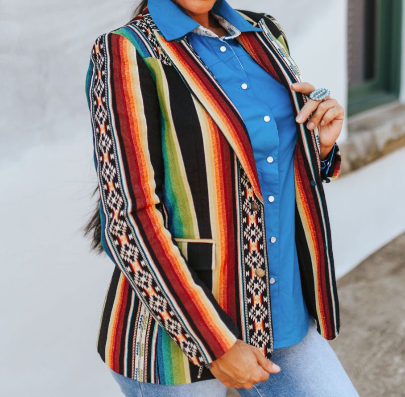 Serape Blazer, Size: SMALL
