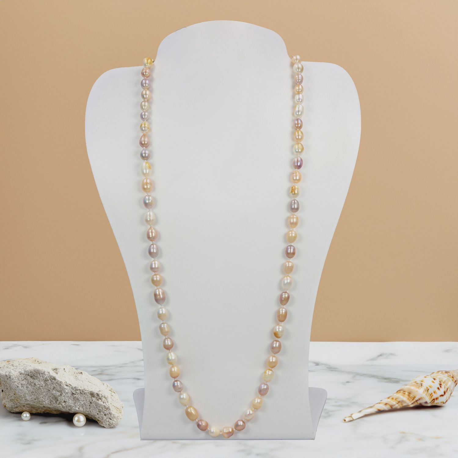 Iridescent Pearl Necklace