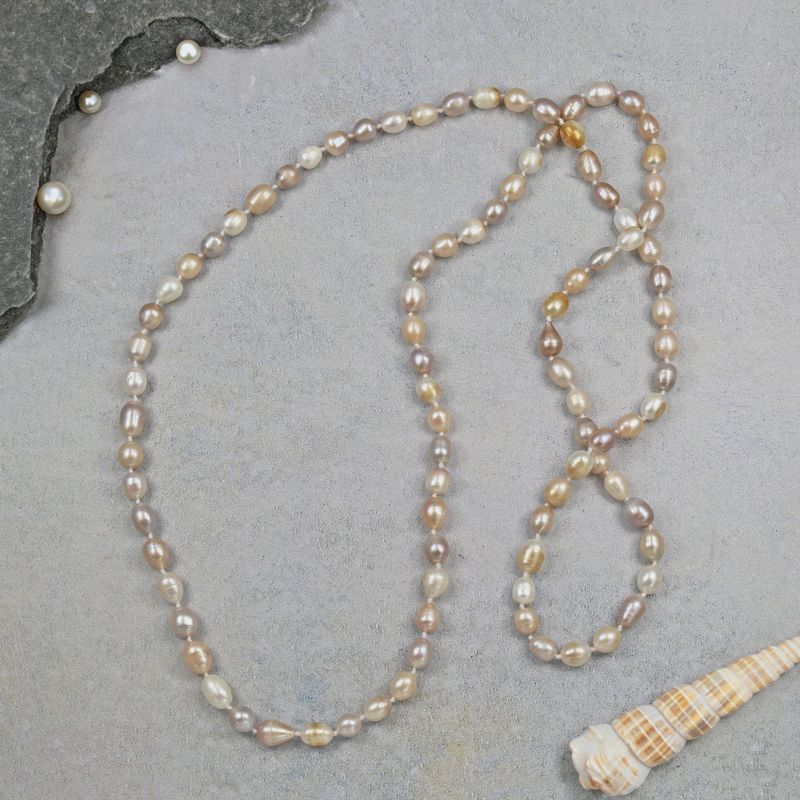 Iridescent Pearl Necklace