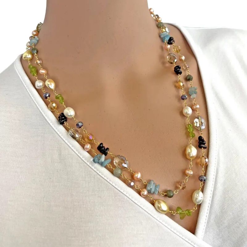 Multi-gem  Necklace