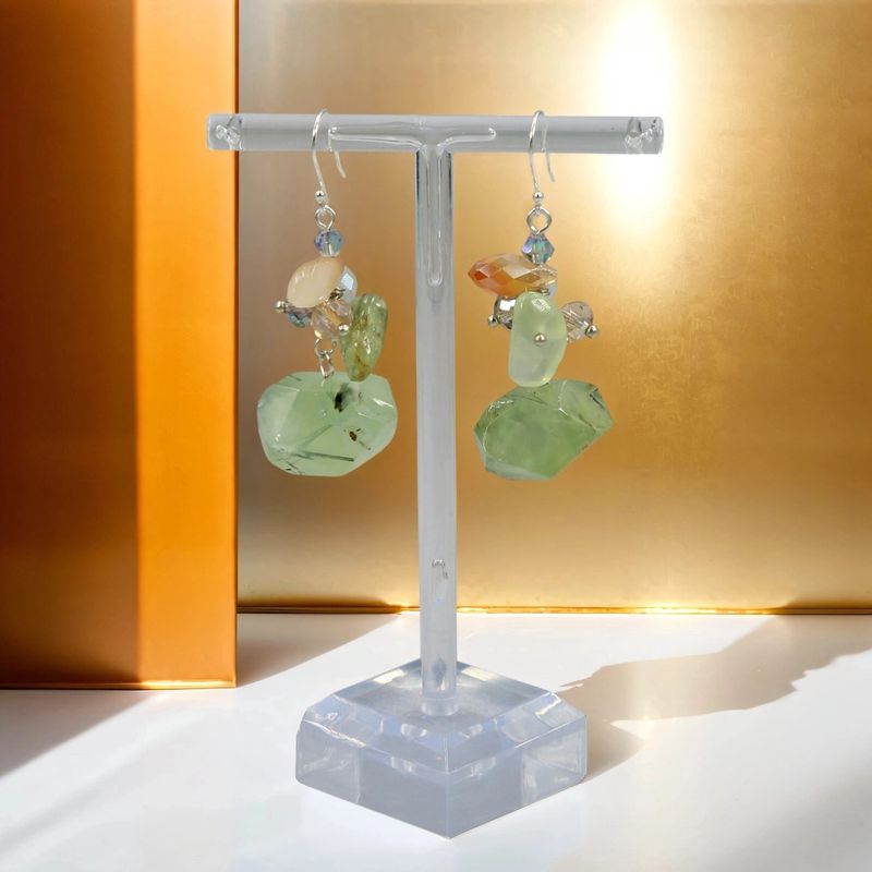 Gemstone Drop Earrings