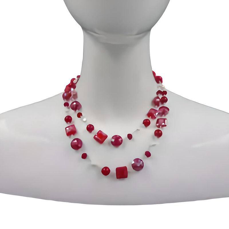 Mixed Pearls &amp; Crystals Necklace