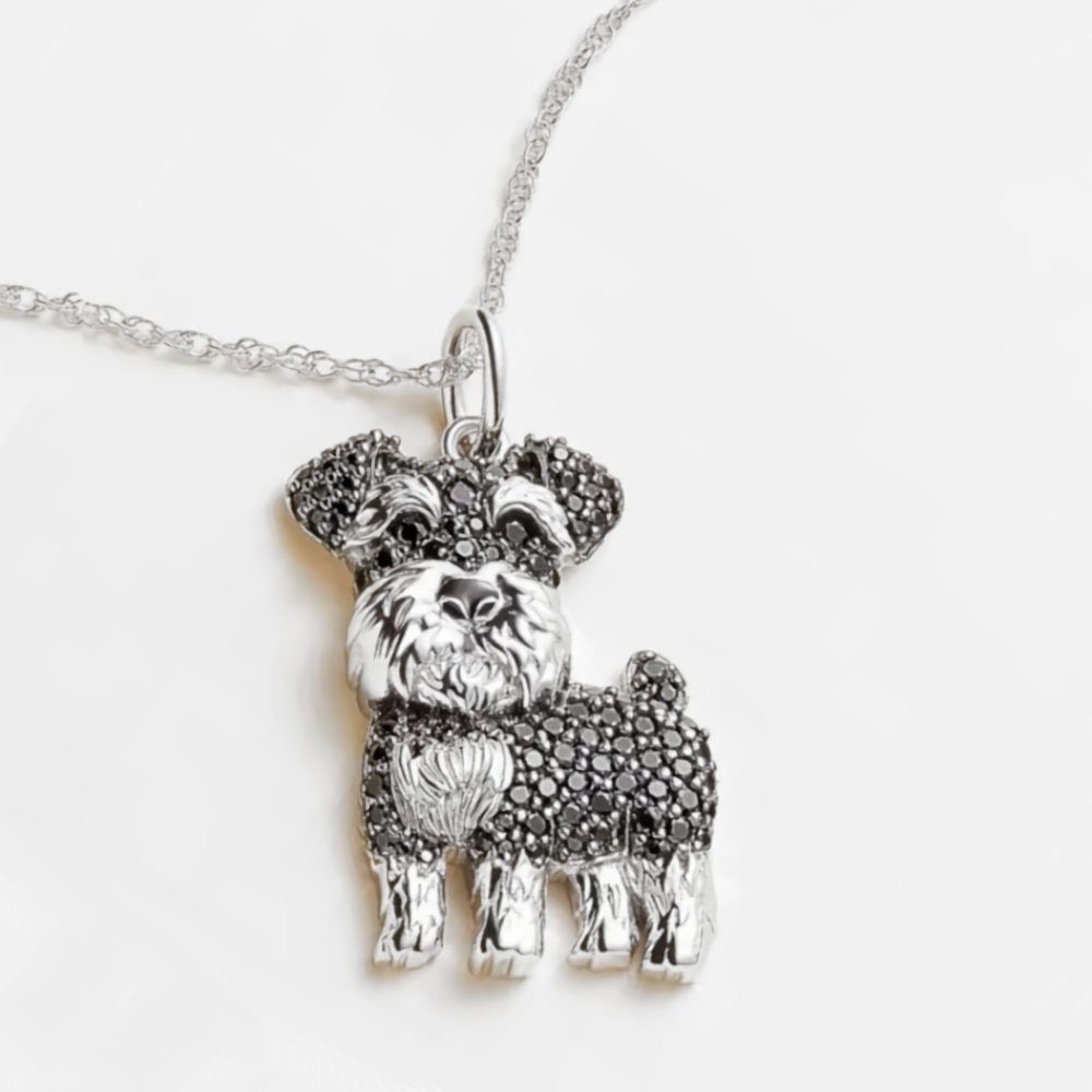Sparkling Dog Pendants, STYLE: SCHNAUZER