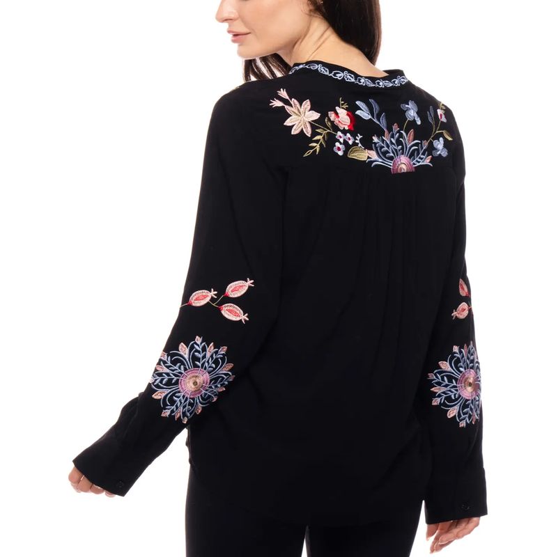 Embroidered Floral Blouse