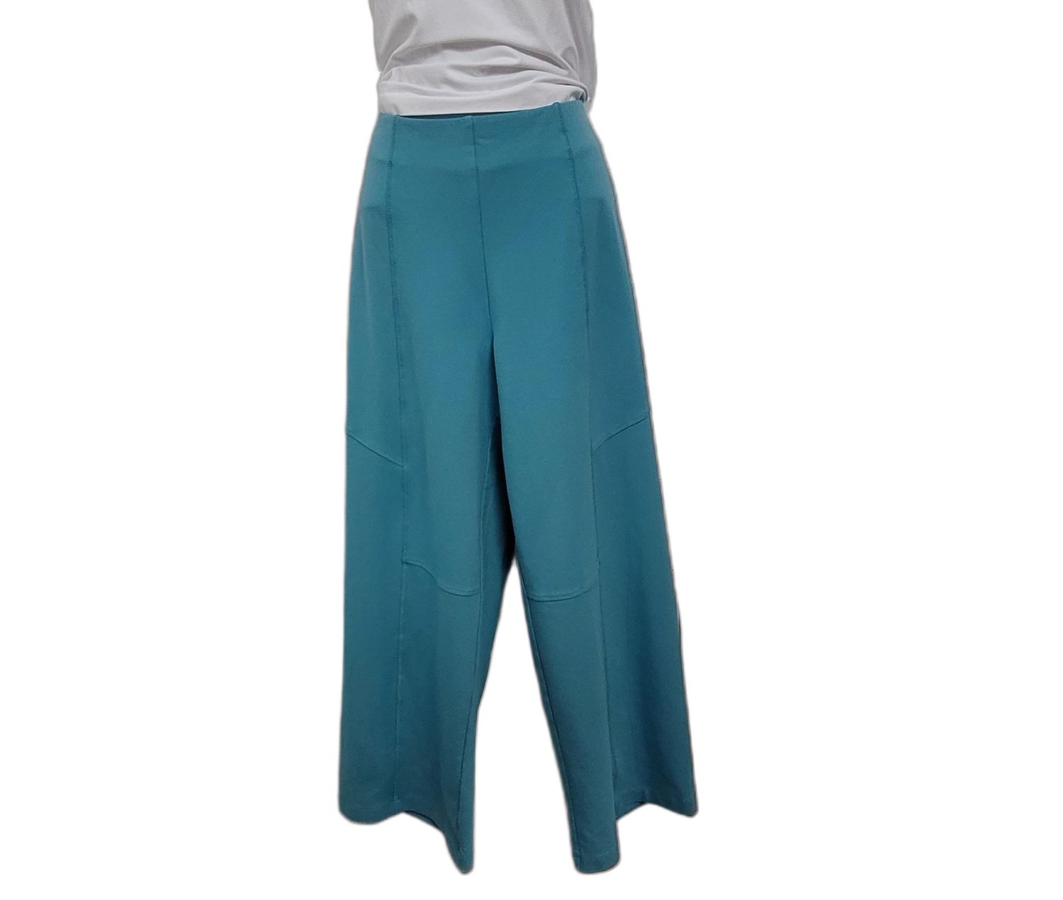 Stonewashed Knit Pants, Color: Dew Drop, Size: SMALL