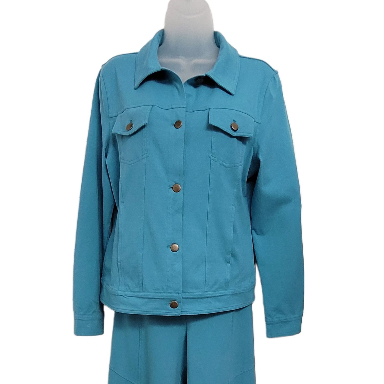 Stonewashed Knit Jacket, Color: Dew Drop, Size: SMALL