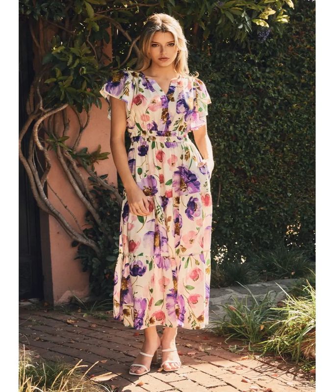 Violet Garden Maxi Dress