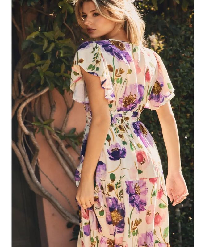 Violet Garden Maxi Dress