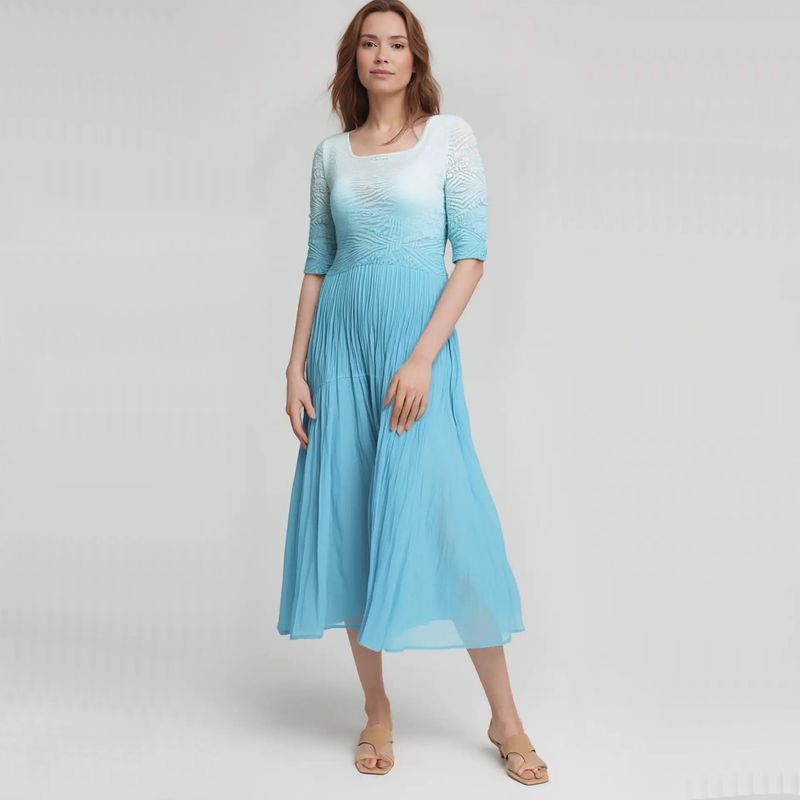 Pleated Ombre
