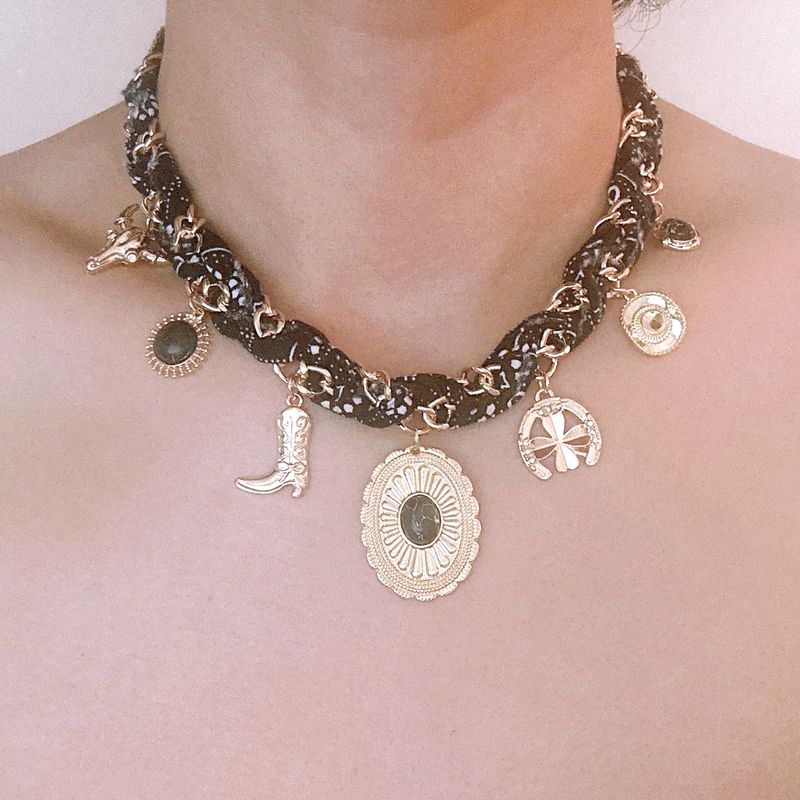 Western Charm Scarf Necklace
